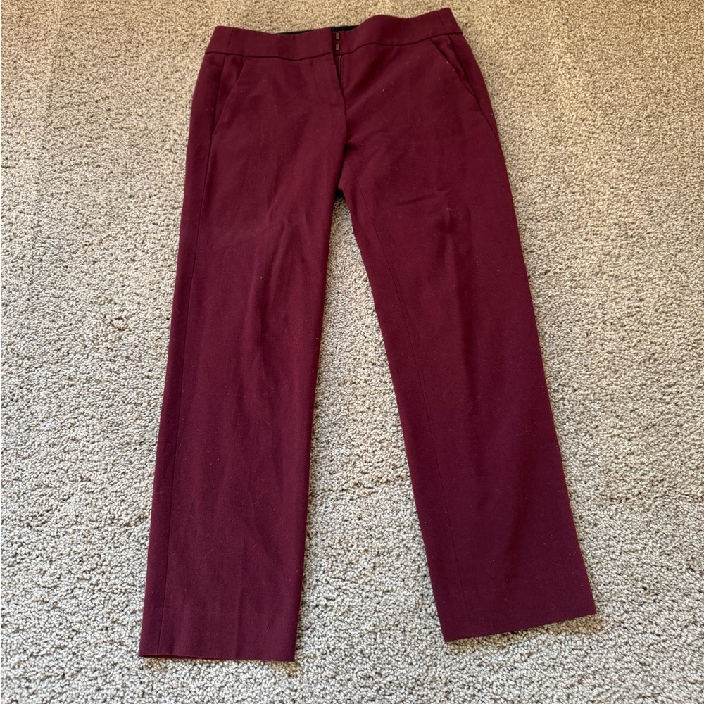 LOFT burgundy dress pants